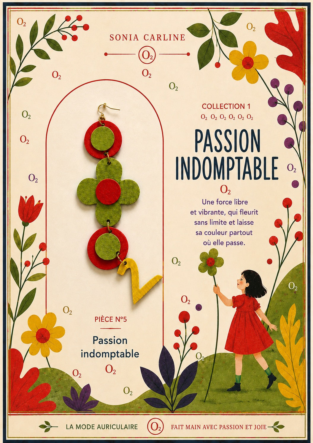 Passion indomptable  - Collection Jardin Graphique -  PIÈCE N°5