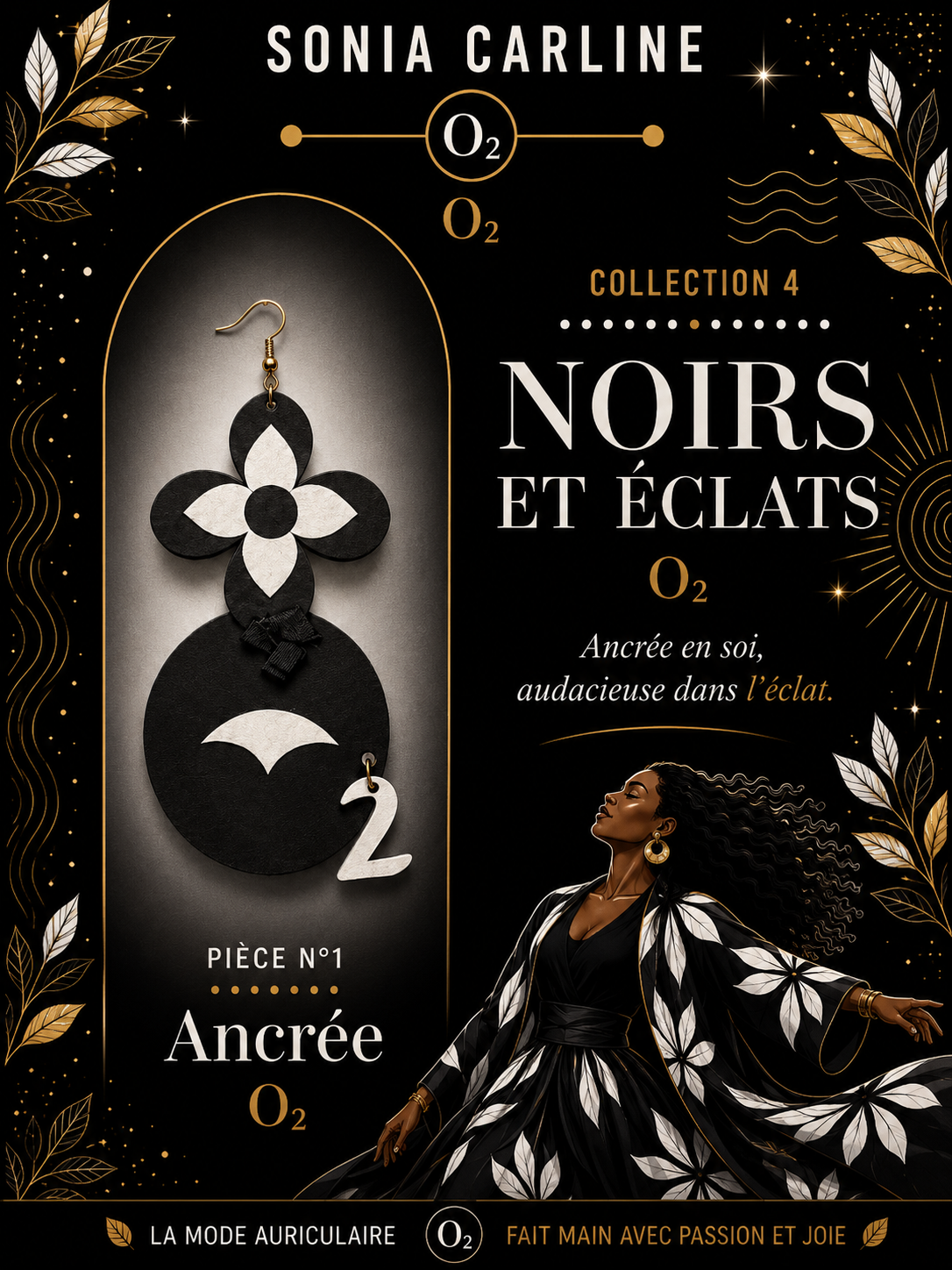 Ancrée - Collection Noirs & Éclats - PIÈCE N°1