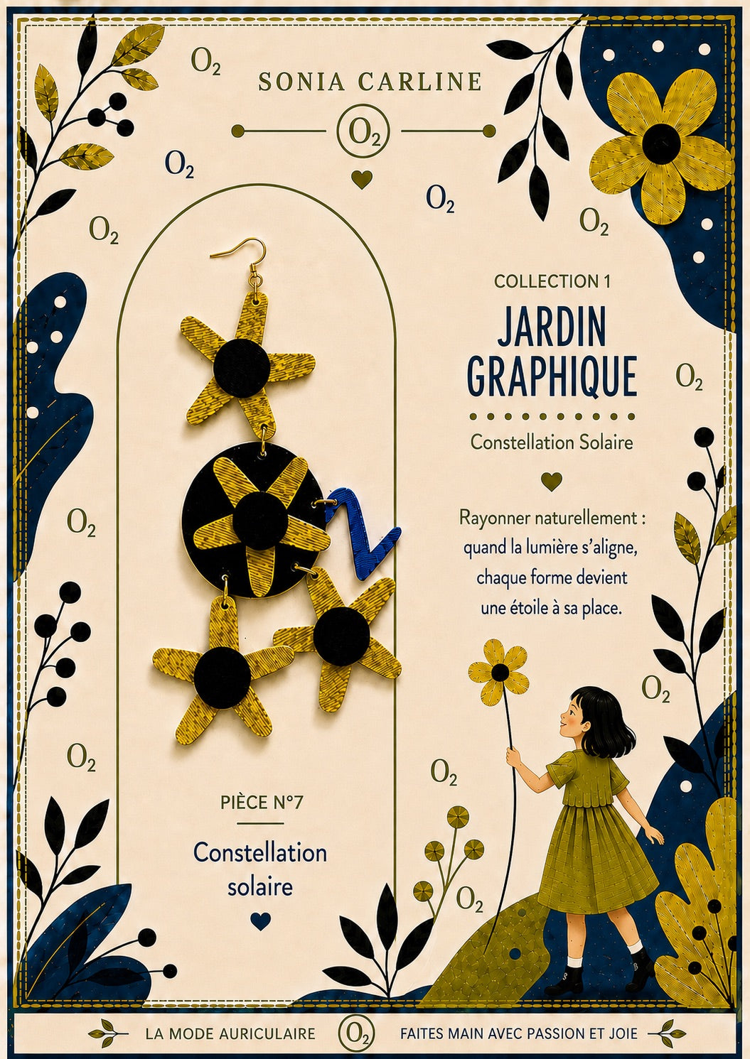 Constellation Solaire - Collection Jardin Graphique - PIÈCE N°7