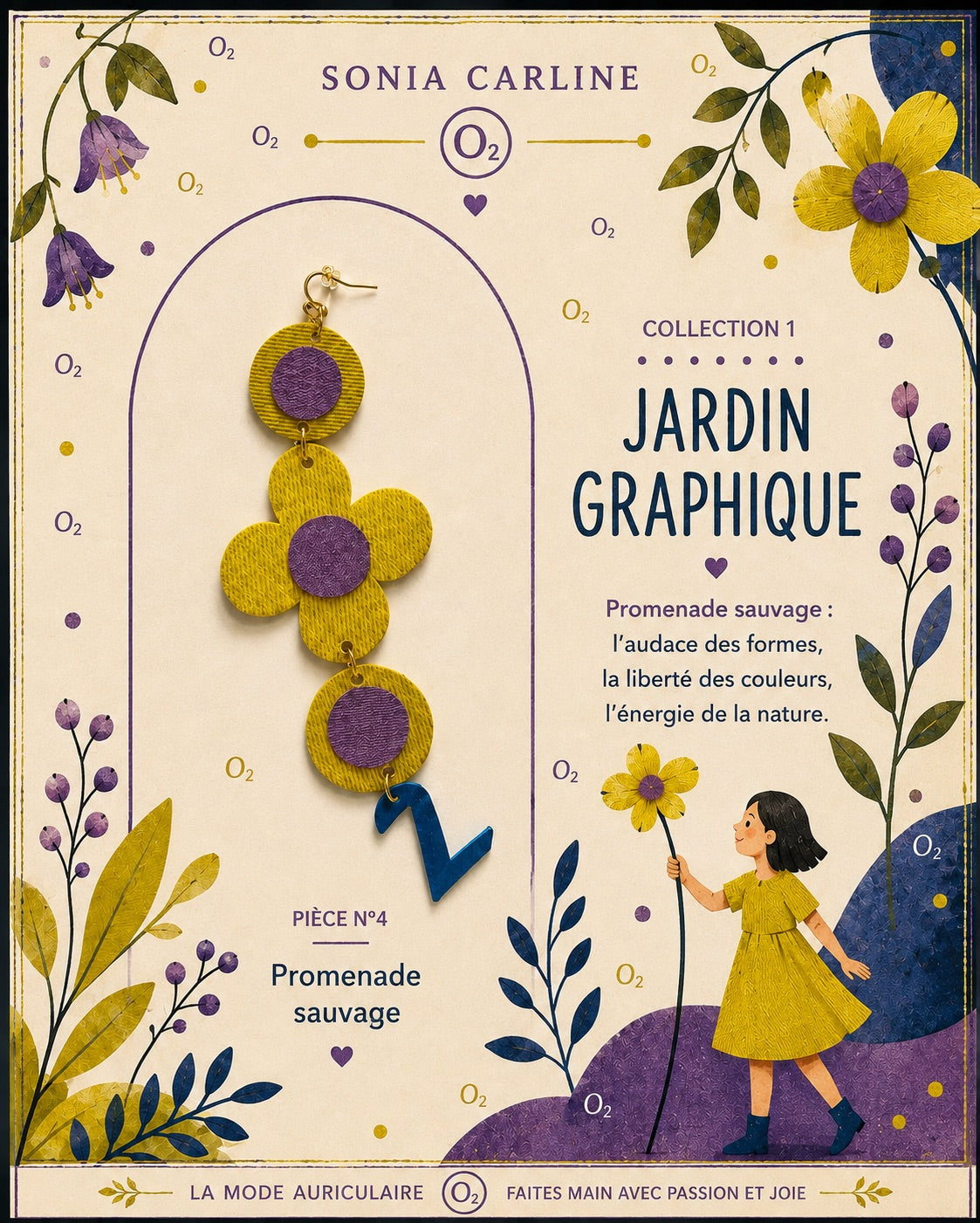 Promenade sauvage - Collection Jardin Graphique -  PIÈCE N°4